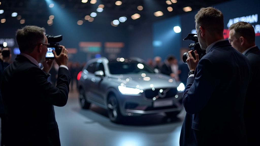 Automessi näitus, automaailma ajakirjanike jälgimisel pressikonverentsil